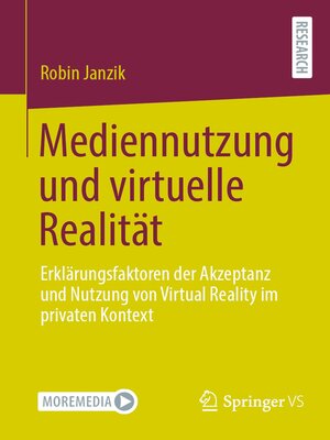 cover image of Mediennutzung und virtuelle Realität